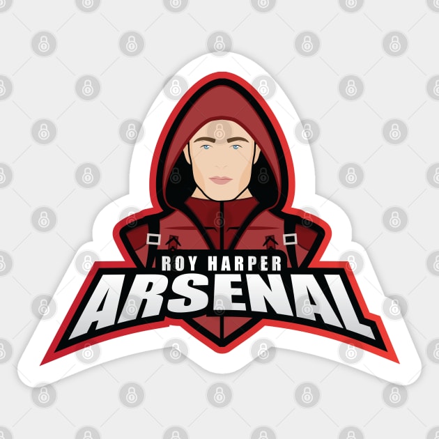 Team Arsenal Sticker by Tooniefied